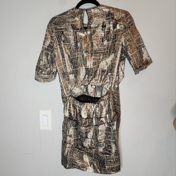 NWT Isabel Marant × H&M Silk mini dress. Cutout elastic back. Size 4. - Picture 14 of 17